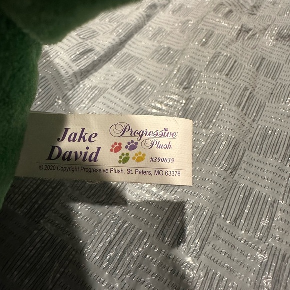 Progressive Plush Jake David Green Triceratops Dinosaur Stuffed Plush 11" - Picture 4 of 5